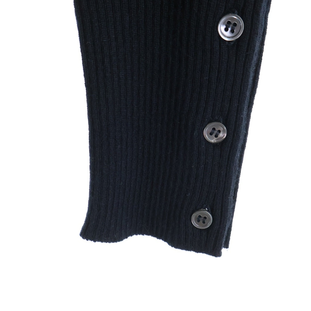 THOM BROWNE(トムブラウン) V NECK CARDIGAN ブイネック カーディガン ブラック MKCRS01A MKCRS01A-00011001