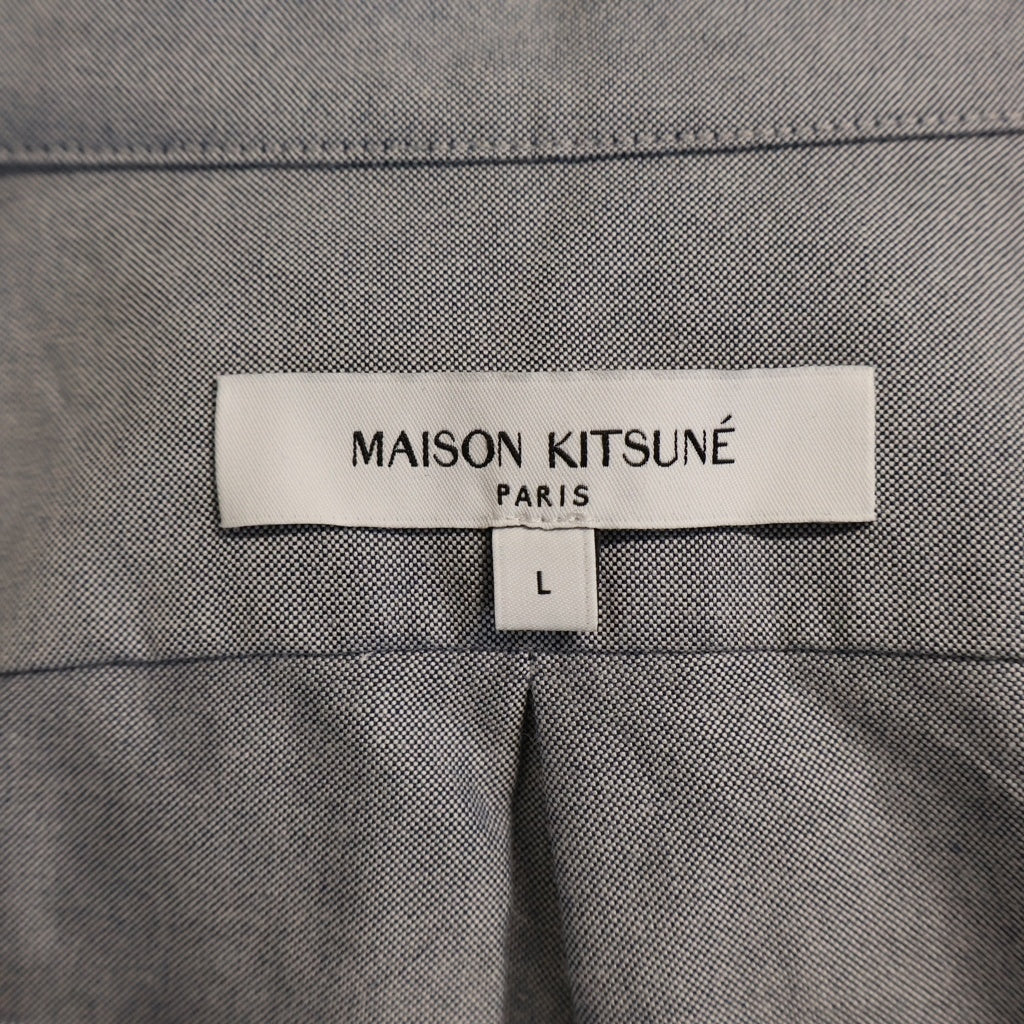 MAISON KITSUNE(メゾンキツネ) CONTOUR FOX HEAD SKATE SHIR 長袖シャツ グレー MM00405WC5012