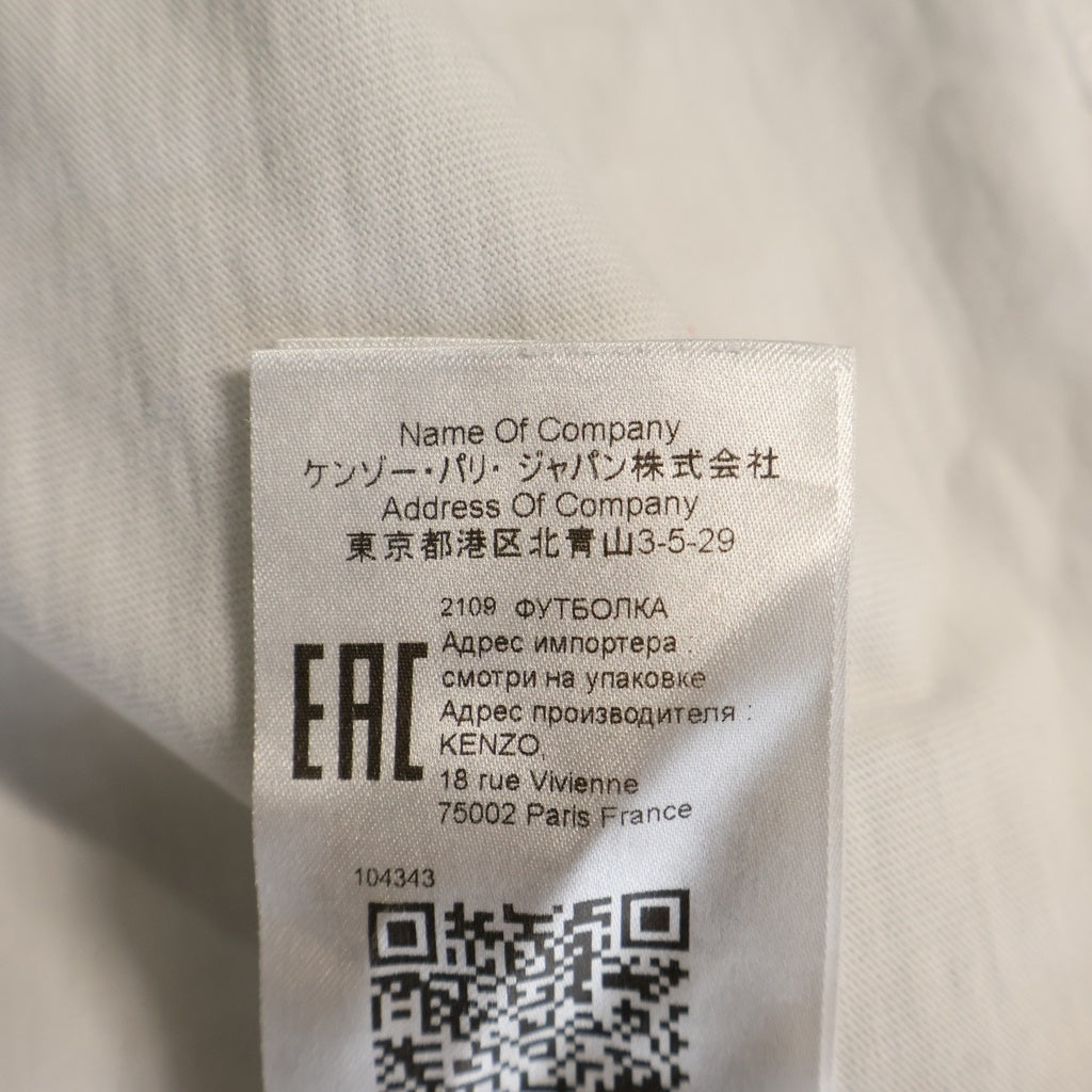 KENZO(ケンゾー) K-Tiger T-shirt タイガープリント 半袖Tシャツ カットソー ホワイト FC55TS2014SA