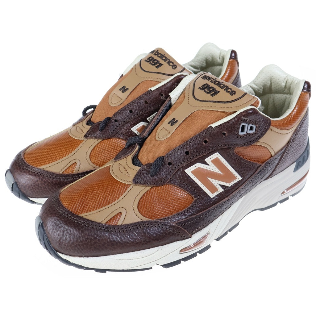 New Balance(ニューバランス) 991V1 MADE IN Luxe VEGETABLE TANNED LEATHER メイド イン UK ローカットスニーカー ブラウン US7.5/25.5cm M991LB1