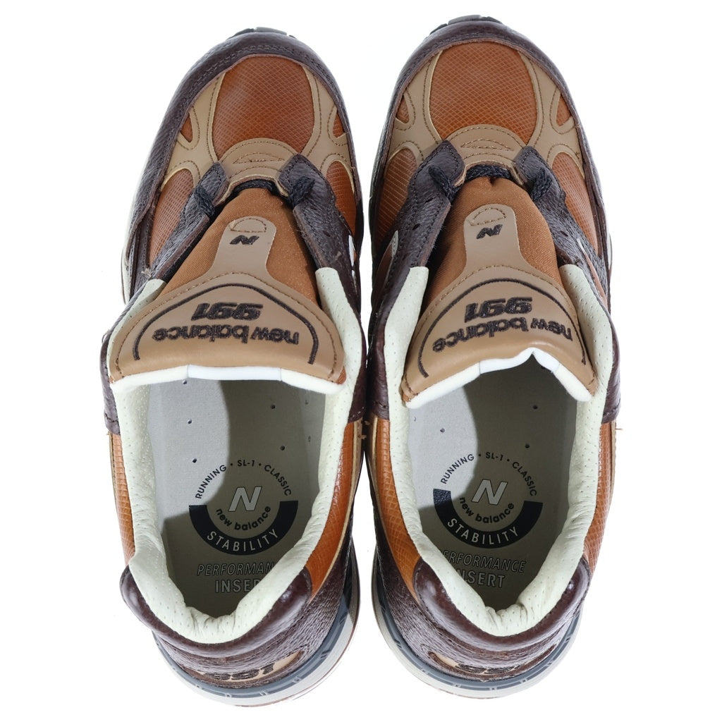 New Balance(ニューバランス) 991V1 MADE IN Luxe VEGETABLE TANNED LEATHER メイド イン UK ローカットスニーカー ブラウン US7.5/25.5cm M991LB1