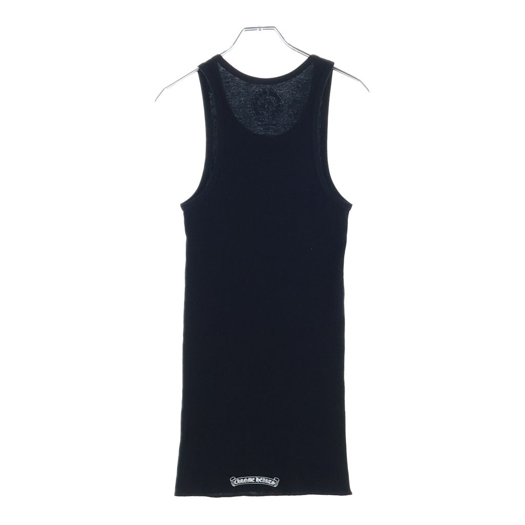 CHROME HEARTS(クロムハーツ) BEADED CROSS TANK TOP ビーズクロス タンクトップ ブラック/ピンク
