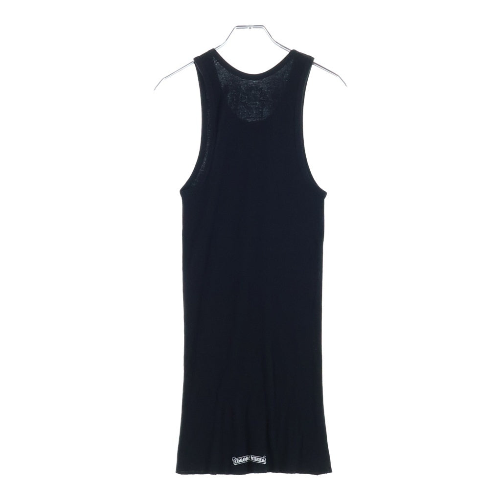 CHROME HEARTS(クロムハーツ) BEADED CROSS TANK TOP ビーズクロス タンクトップ ブラック/ピンク