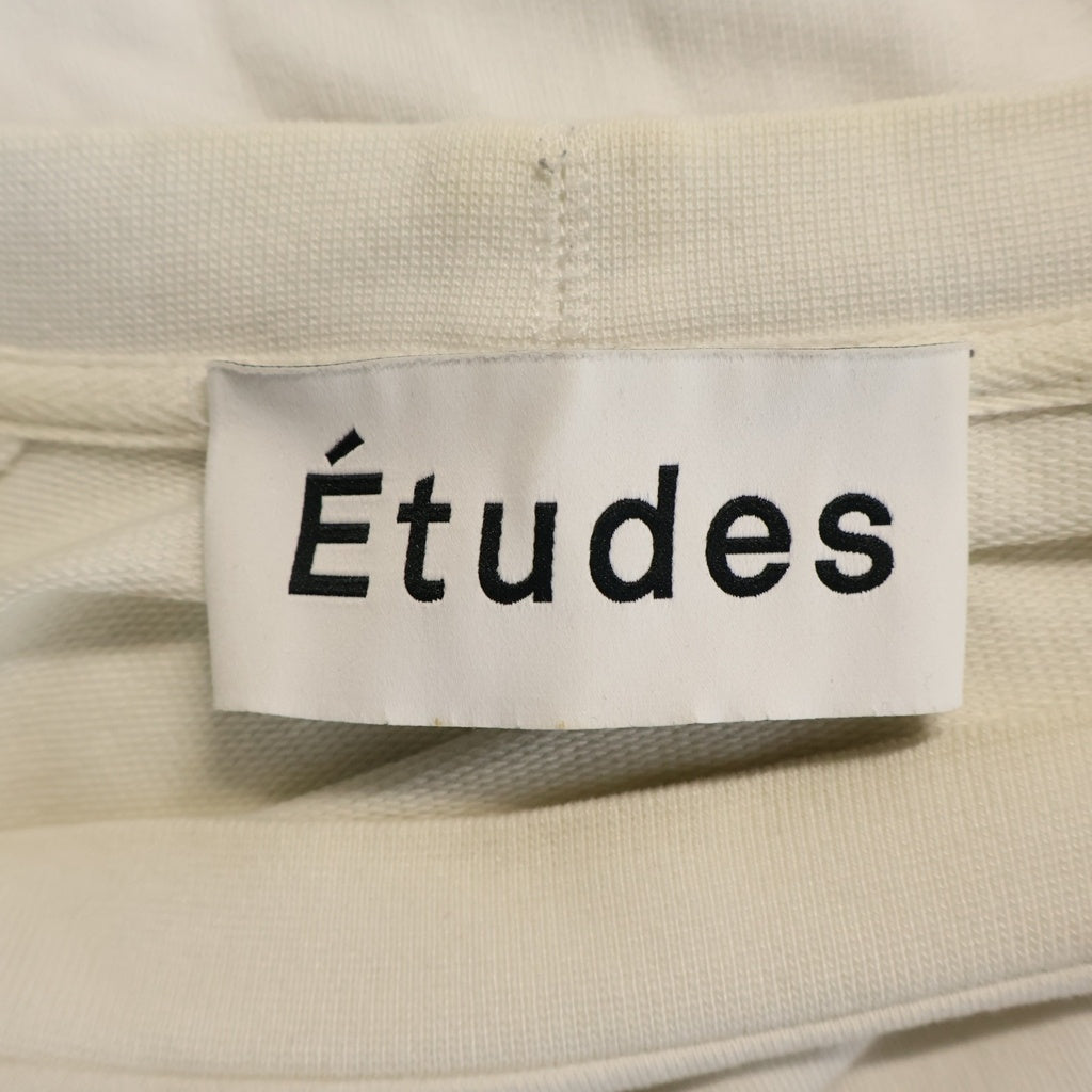 Etudes(エチュード) FIRE PATTERN TEE ファイヤーパターン 長袖Tシャツ ホワイト