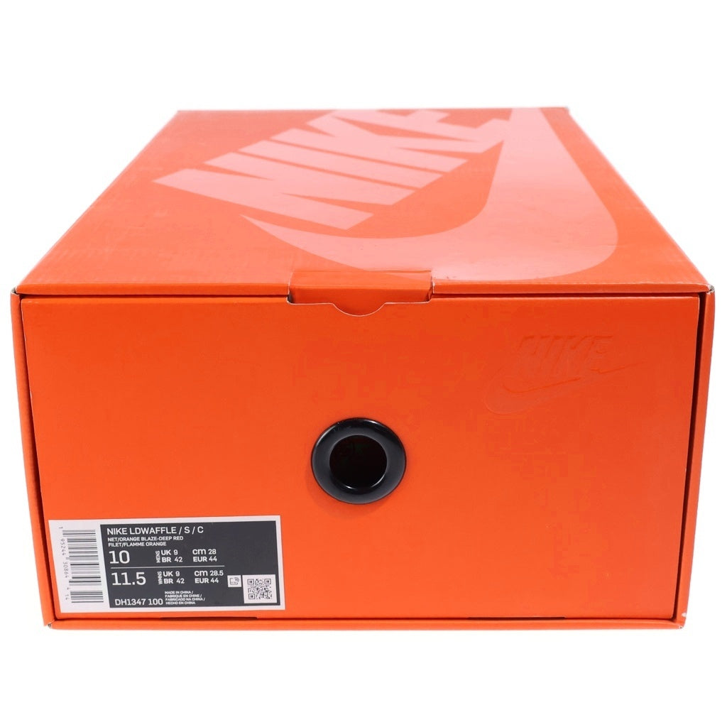 NIKE(ナイキ) ×sacai ×CLOT LD WAFFLE ORANGE BLAZE クロット サカイ ワッフル オレンジブレイズ ローカットスニーカー US10/28cm DH1347-100