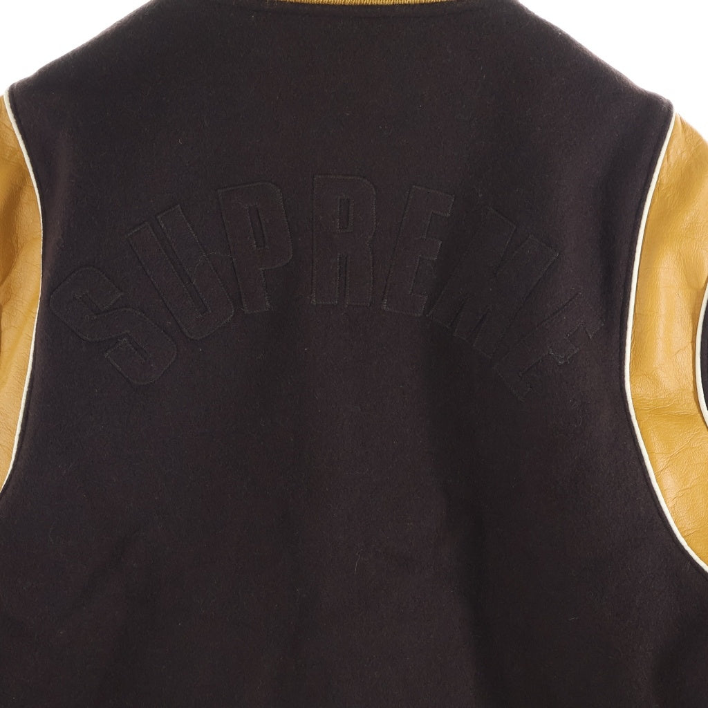 SUPREME(シュプリーム) 02AW Nueva York Varsity Jacket ヌエバヨーク ヴァーシティージャケット ブラウン