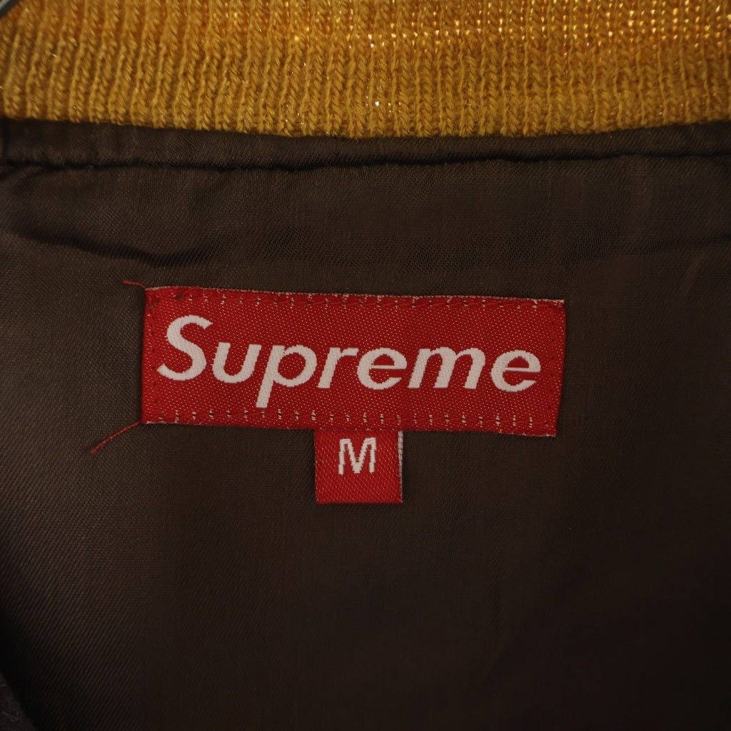 SUPREME(シュプリーム) 02AW Nueva York Varsity Jacket ヌエバヨーク ヴァーシティージャケット ブラウン