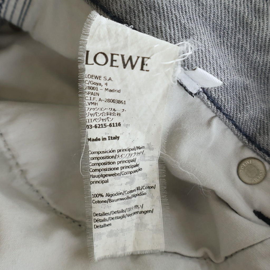 LOEWE(ロエベ) 25SS アナグラムバギーデニムパンツ グレー H526Y11W57
