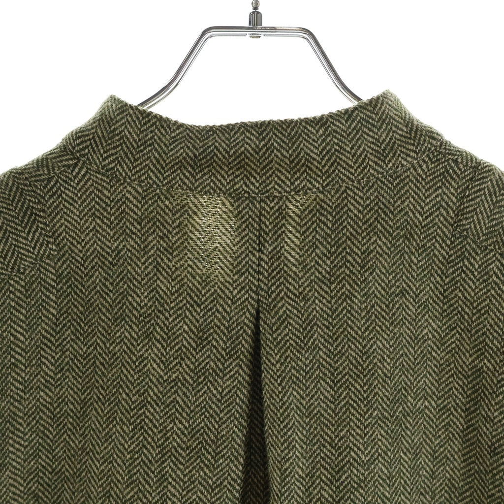 MARNI(マルニ) ノーカラーウールジャケット マルチボタン レディース カーキ