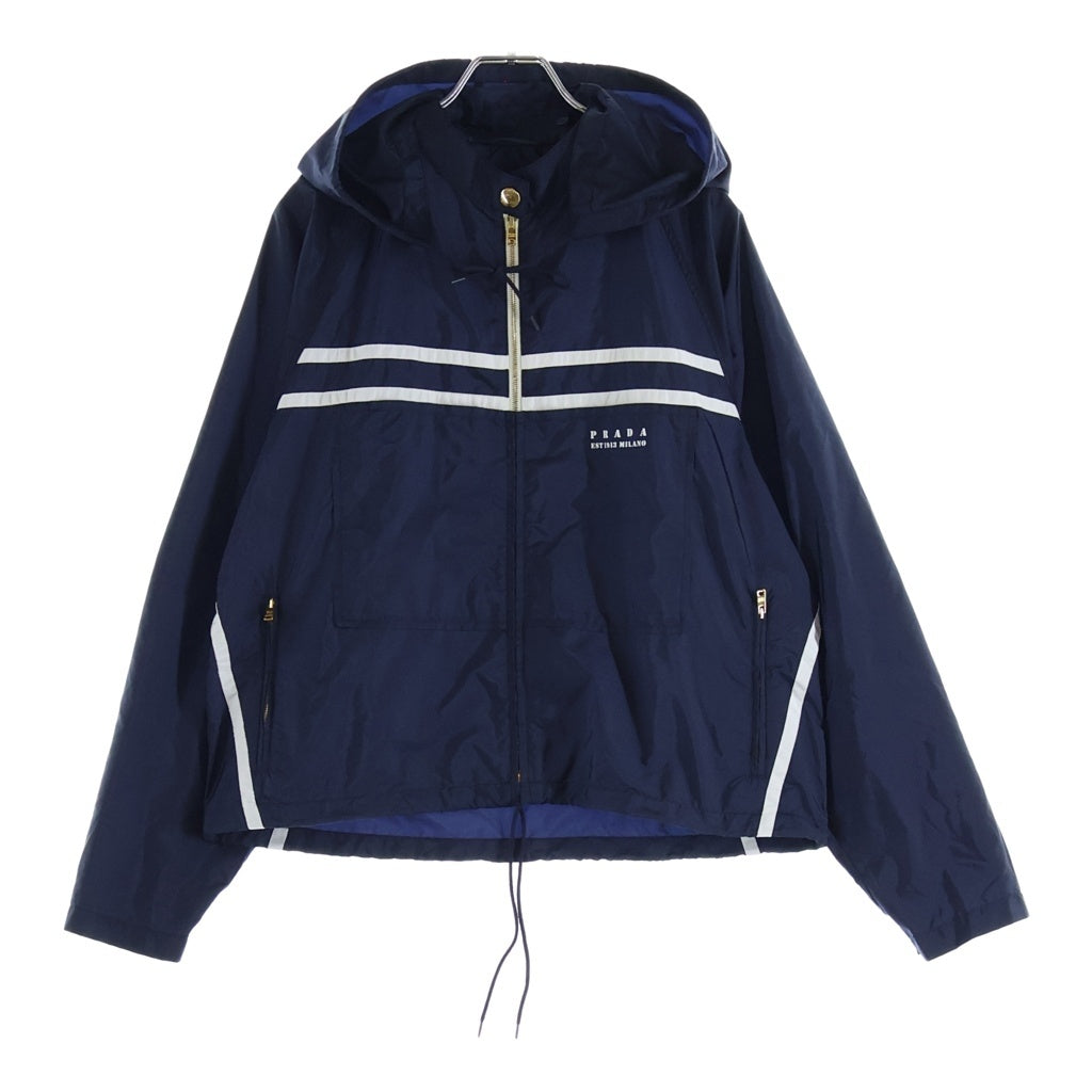 PRADA(プラダ) Re-Nylon ライトウェイト ナイロンブルゾンジャケット レディース ネイビー ACS1 2025 101 29M283