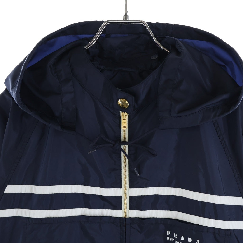 PRADA(プラダ) Re-Nylon ライトウェイト ナイロンブルゾンジャケット レディース ネイビー ACS1 2025 101 29M283