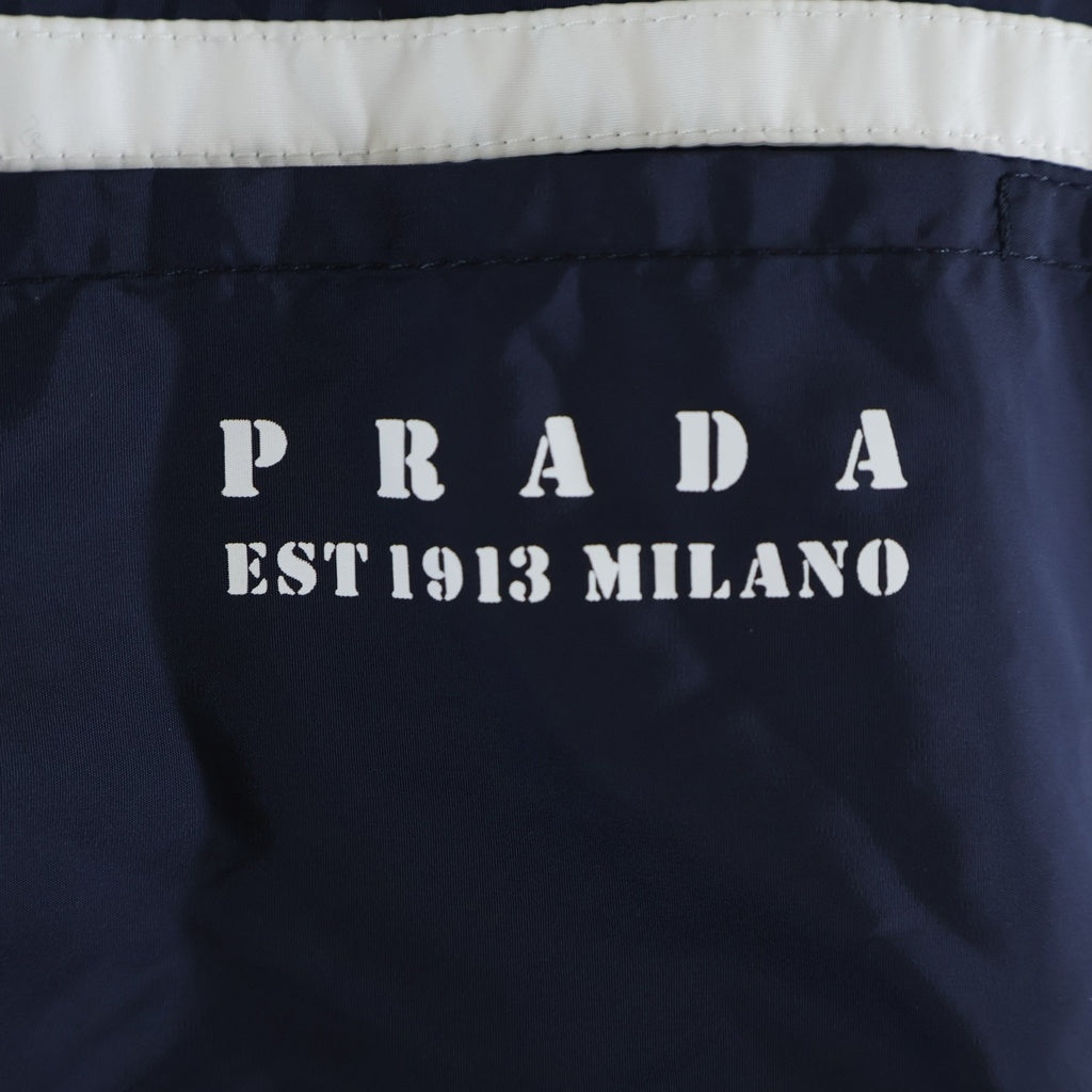 PRADA(プラダ) Re-Nylon ライトウェイト ナイロンブルゾンジャケット レディース ネイビー ACS1 2025 101 29M283