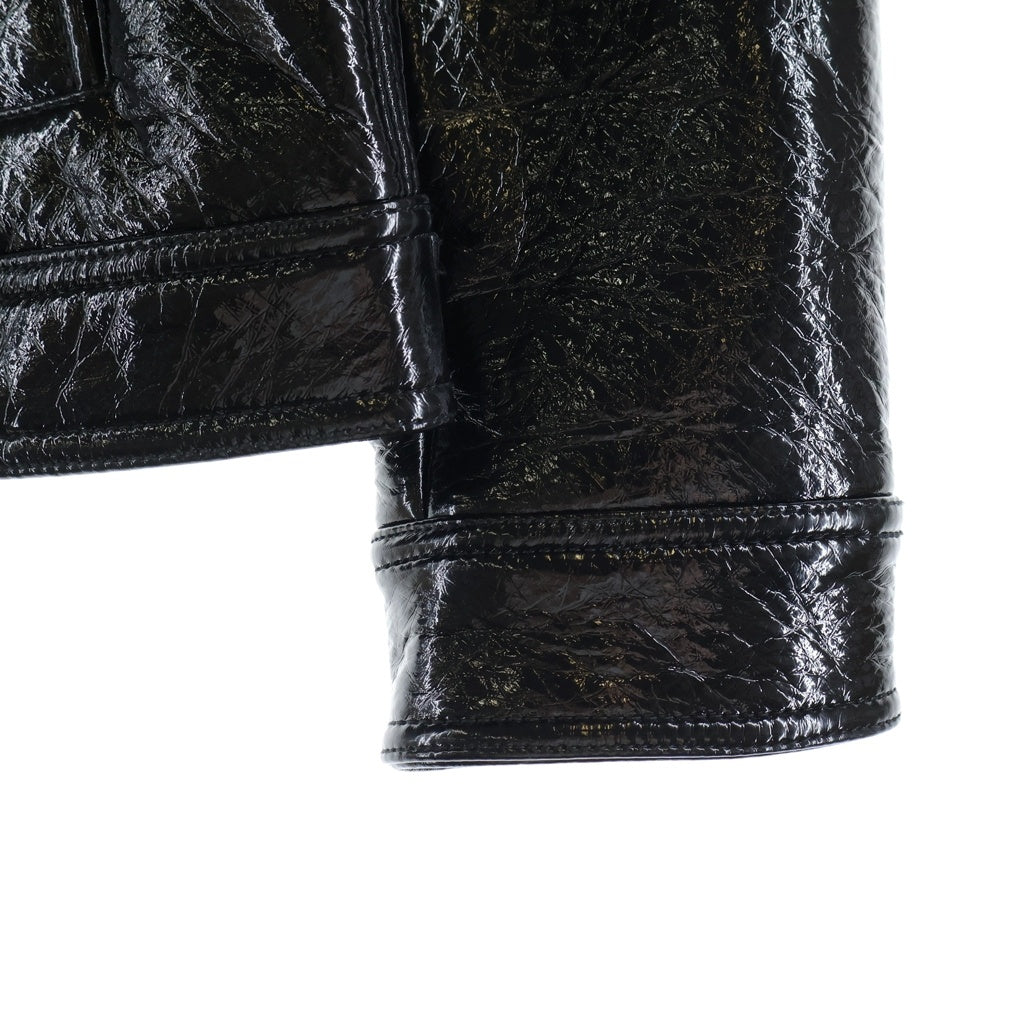 DIESEL(ディーゼル) 22AW J-LOU ジップアップエナメルジャケット ブラック A03671