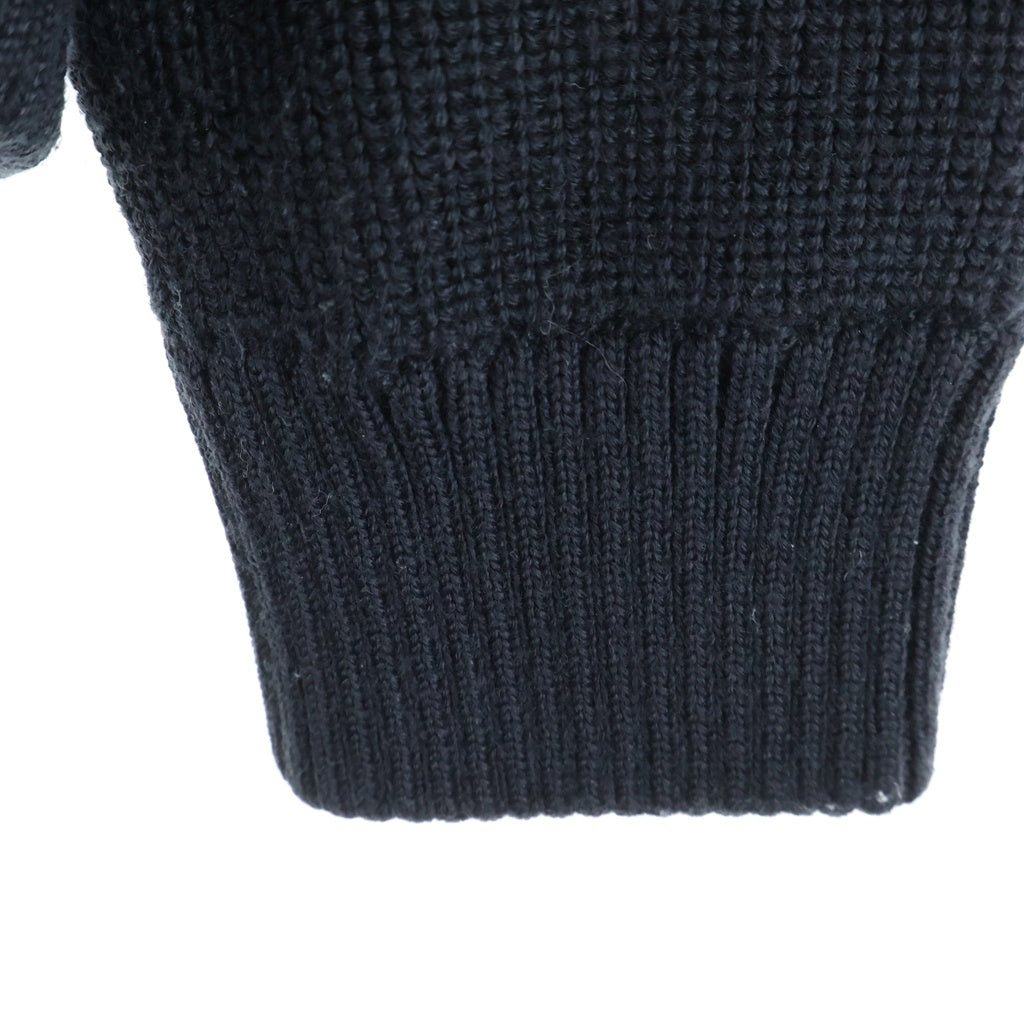 MONCLER(モンクレール) CARDIGAN TRICOT カーディガントリコット ニット切り替え ジップアップダウンジャケット ブラック I20919BB50800