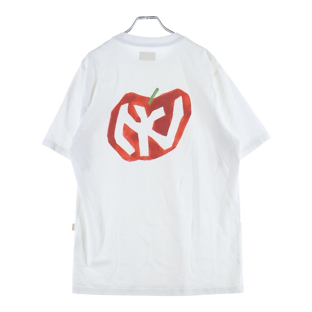 aimer le mieux(エメルミュー) マルベリーバックグラフィックプリントTシャツ ホワイト