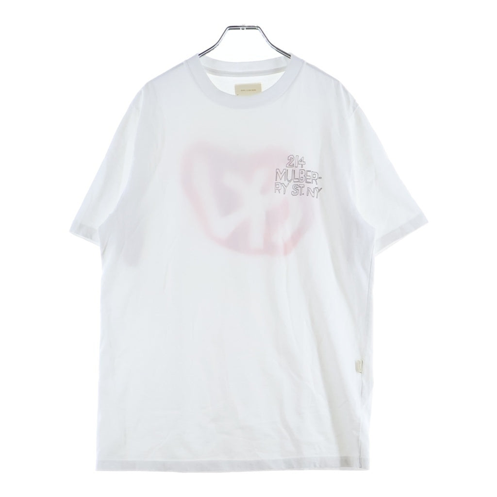 aimer le mieux(エメルミュー) マルベリーバックグラフィックプリントTシャツ ホワイト