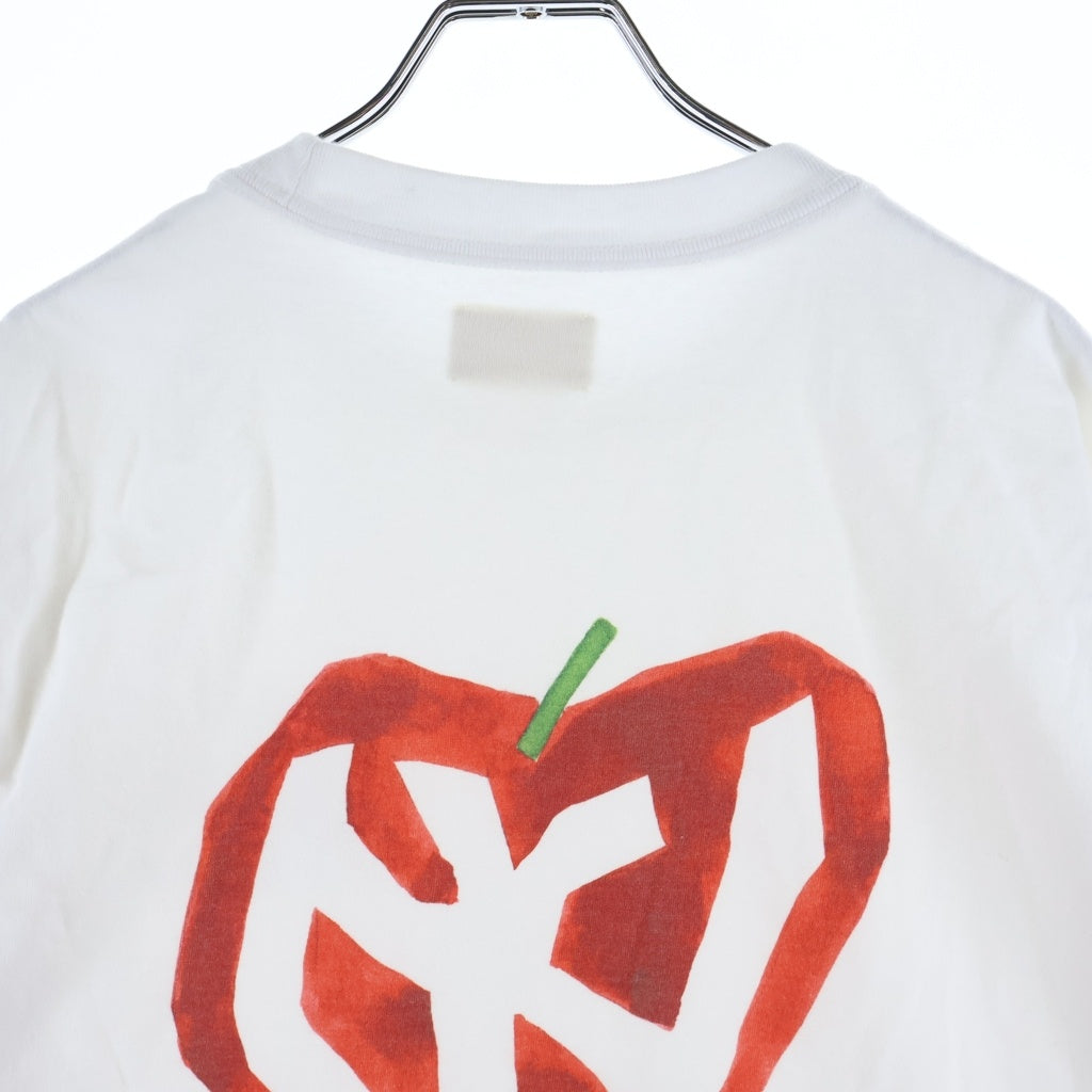 aimer le mieux(エメルミュー) マルベリーバックグラフィックプリントTシャツ ホワイト
