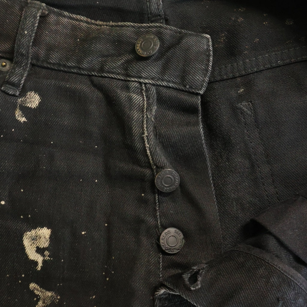 DSQUARED2(ディースクエアード) GLAM HEAD JEAN グラムヘッド ペイント加工 スキニーデニムパンツ ブラック S71LB0280