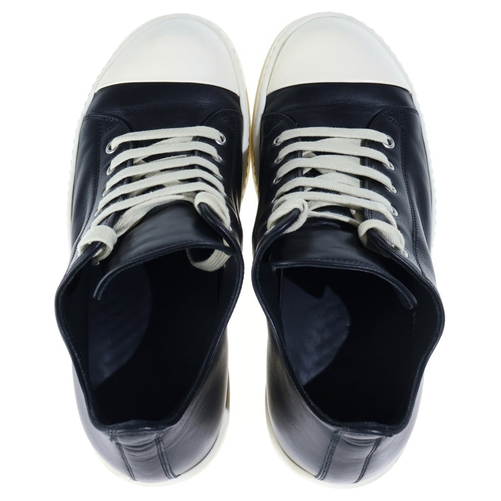 Rick Owens(リックオウエンス) LOW SNEAKS スニークス シャークソール レザーローカットスニーカー ブラック 77444