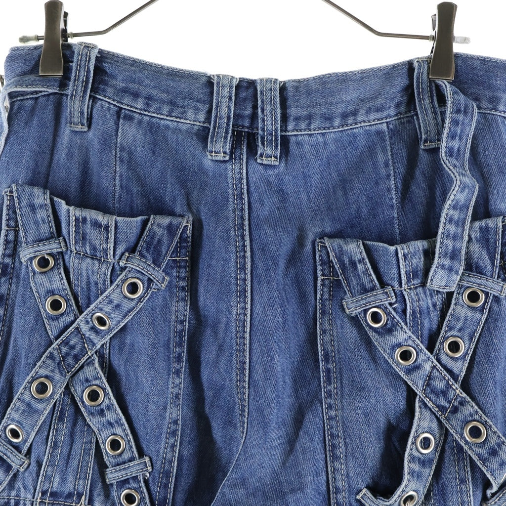 TRIPP NYC(トリップエヌワイシー) X-STRAP PANT ストラップボンテージデニムパンツ インディゴ JM7144M 7967A-B