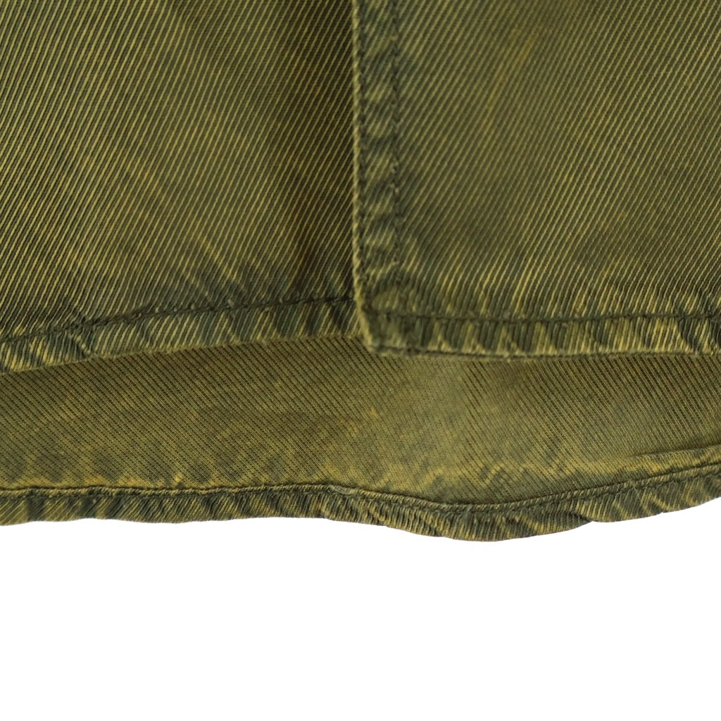 Acne Studios(アクネ ストゥディオズ) ロゴワッペン レーヨン 半袖シャツ イエロー FN-MN-SHIR000822