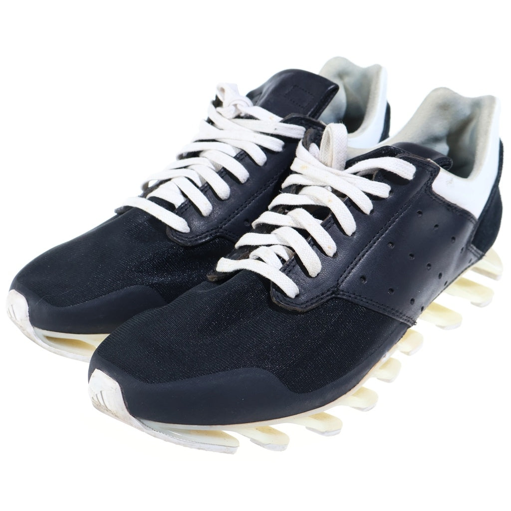 Rick Owens(リックオウエンス) ×ADIAS SPRINGBLADE アディダス スプリングブレード レザーローカットスニーカー ブラック US7.5/25.5cm B24016