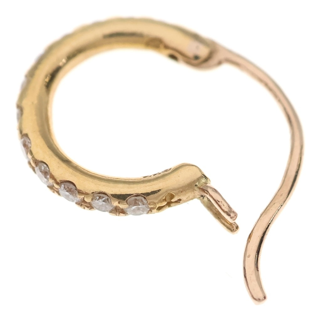 CHROME HEARTS(クロムハーツ) 22K HOOP TFL TINY P/D タイニーフープ PAVEダイヤ ピアス ゴールド