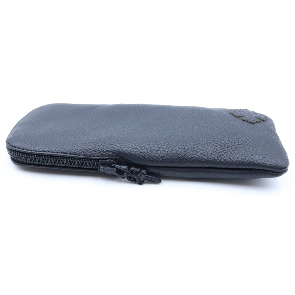 CHROME HEARTS(クロムハーツ) CASE アイウェアケース 眼鏡ケース レザー ブラック