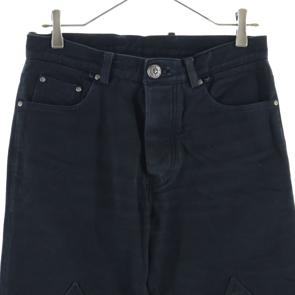 CHROME HEARTS(クロムハーツ) OLD FLEURKNEE DNM PANTS オールド フレアニー デニムパンツ ブラック