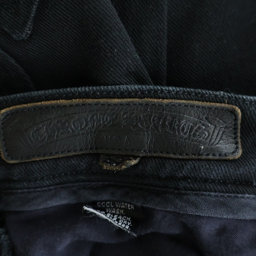 CHROME HEARTS(クロムハーツ) OLD FLEURKNEE DNM PANTS オールド フレアニー デニムパンツ ブラック