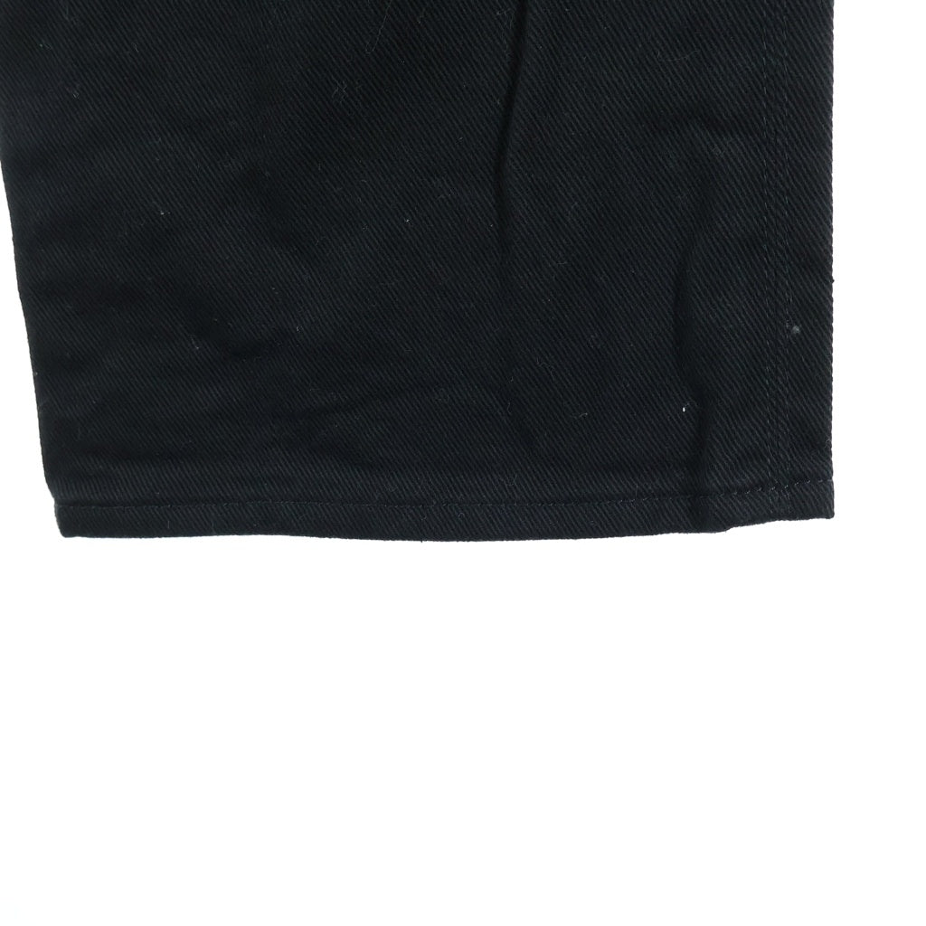 CHROME HEARTS(クロムハーツ) OLD FLEURKNEE CRSパッチ付きオーダーメイド デニムパンツ ブラック
