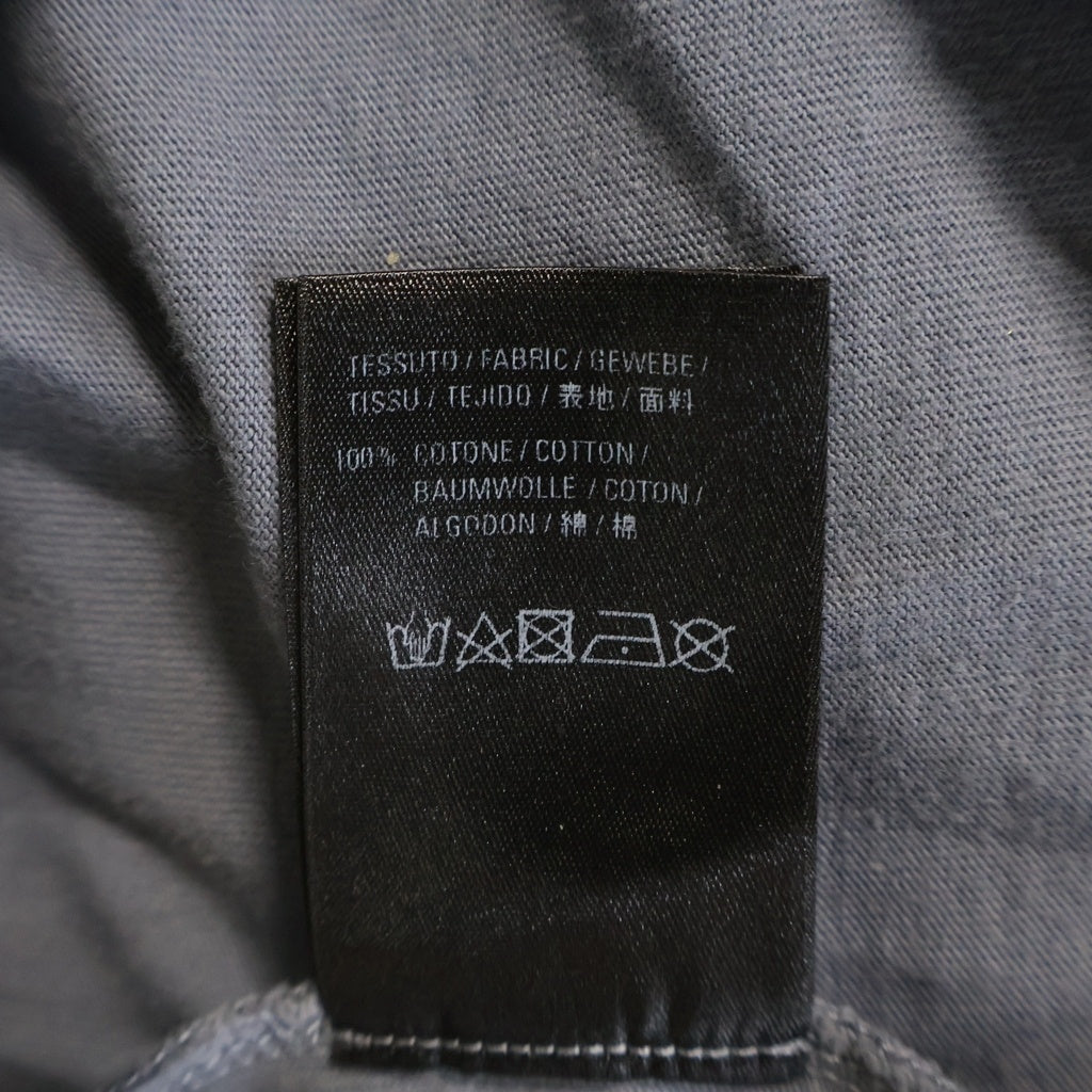 BALENCIAGA(バレンシアガ) 20SS REAL BALENCIAGA TEE リアルバレンシアガ フロントプリント クルーネック半袖カットソーTシャツ グレー 620969 TIV47