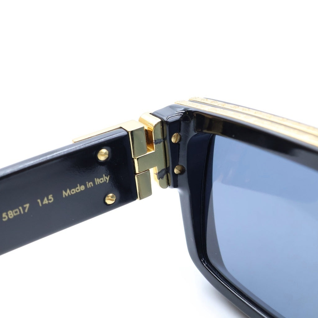 LOUIS VUITTON(ルイヴィトン) 1.1ミリオネア LVロゴフレーム スクウェアサングラス メガネ アイウェア ブラック Z1165E