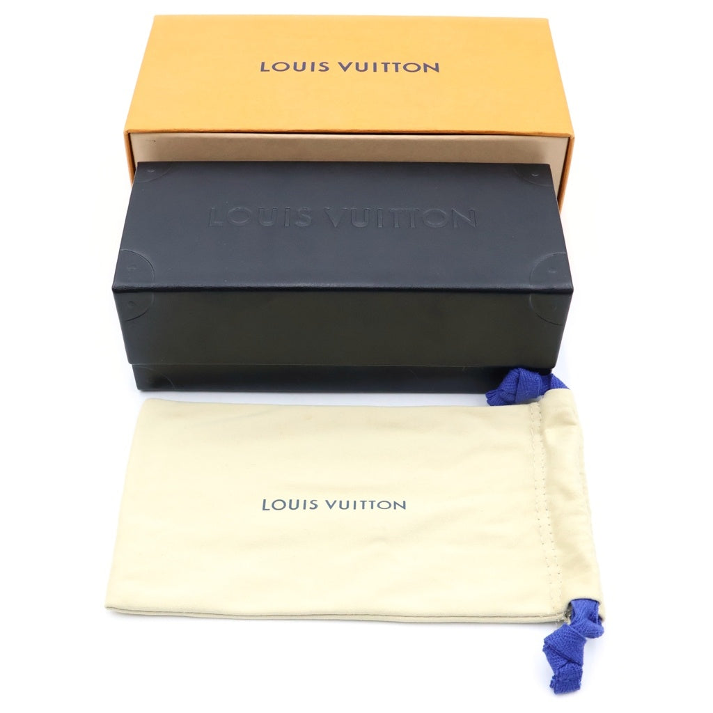 LOUIS VUITTON(ルイヴィトン) 1.1ミリオネア LVロゴフレーム スクウェアサングラス メガネ アイウェア ブラック Z1165E