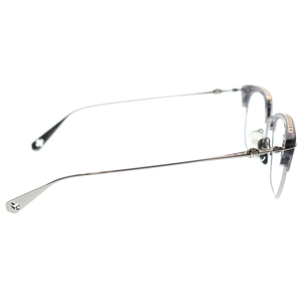 CHROME HEARTS(クロムハーツ) SLUNTRADICTION CHクロス ブロー型 サングラス アイウェア 54□19-148 シルバー/ブラック