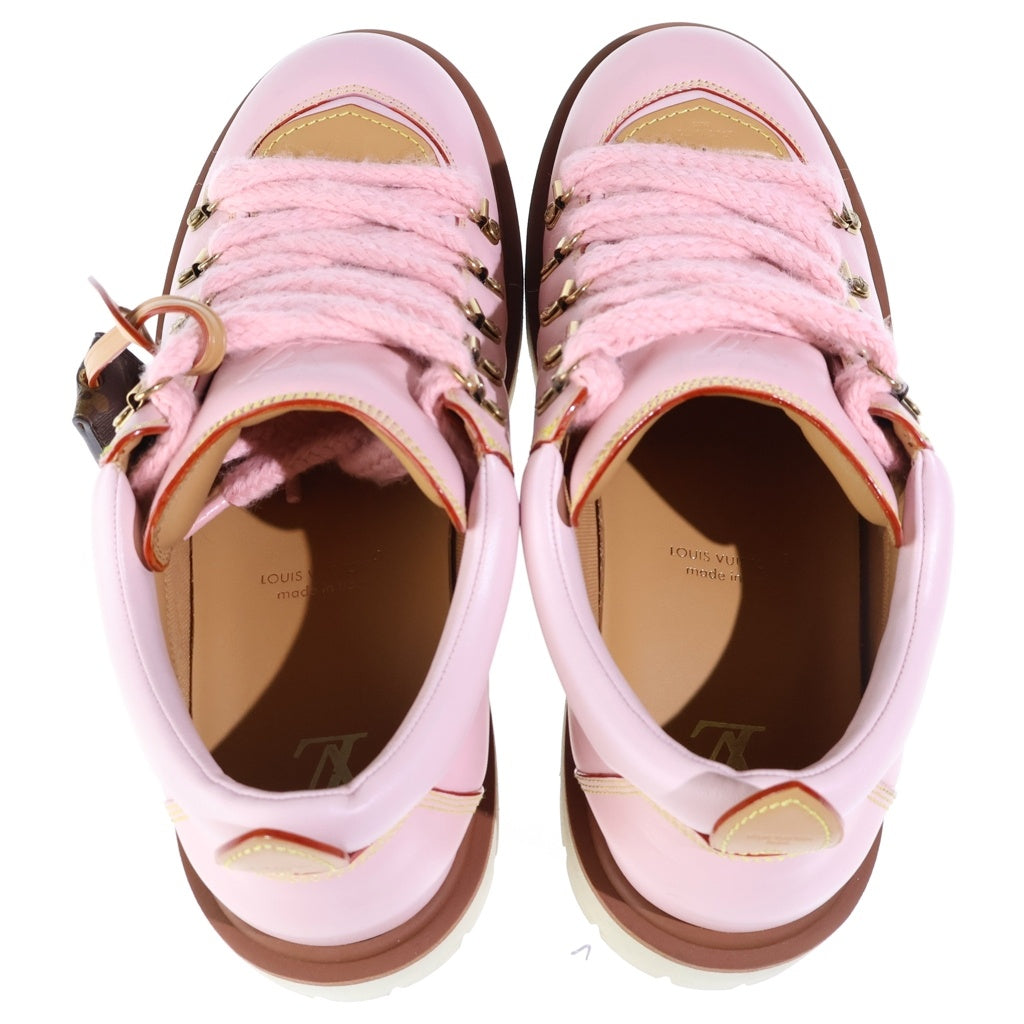 LOUIS VUITTON(ルイヴィトン) LV リミックスダービー チャンキーソール レザーローカットブーツ ピンク 1AIJAO BM0255