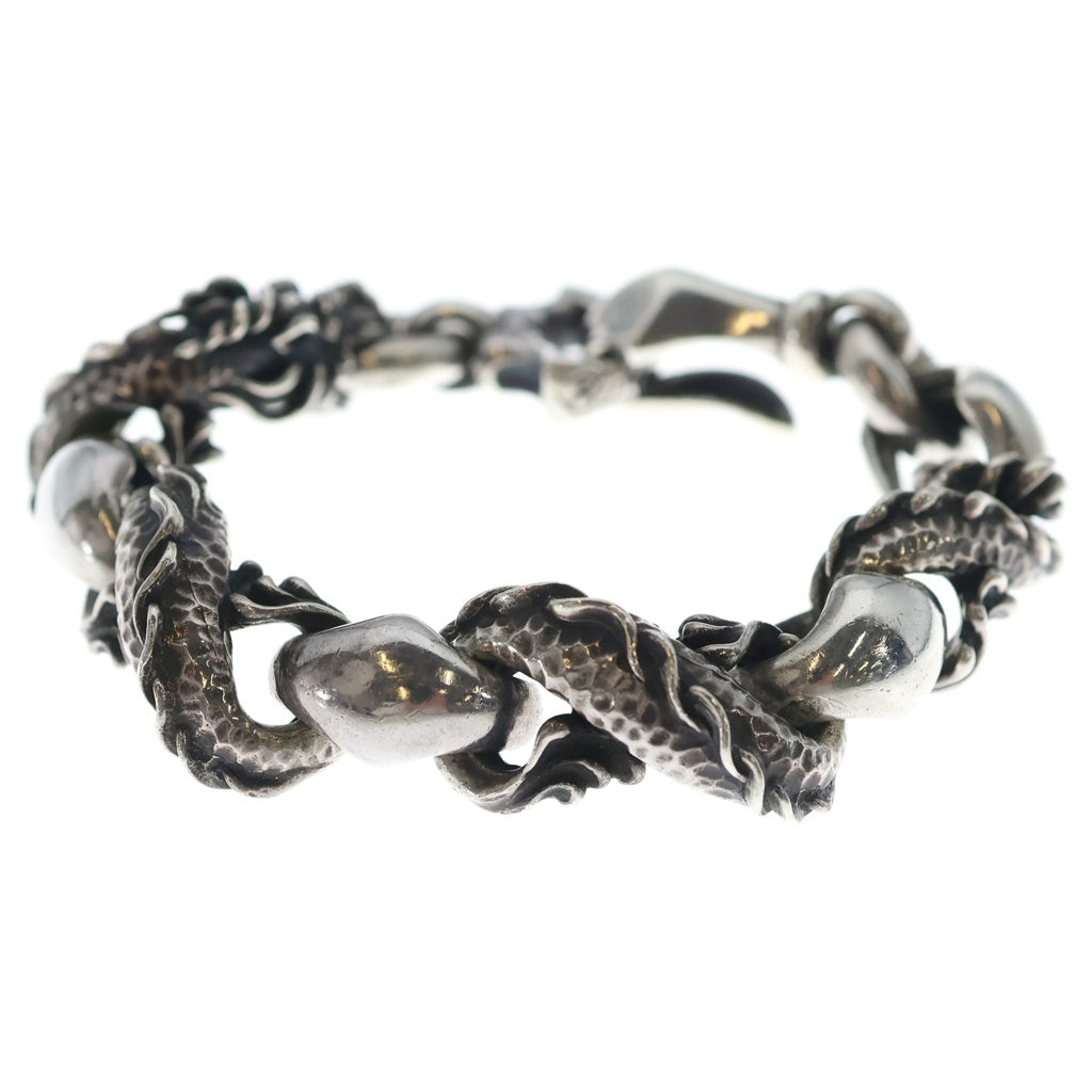 NO BRAND(ノーブランド) BULL BLOOD BRACELET Tao Dragon Silver ブルブラッド ドラゴンブレスレット シルバー