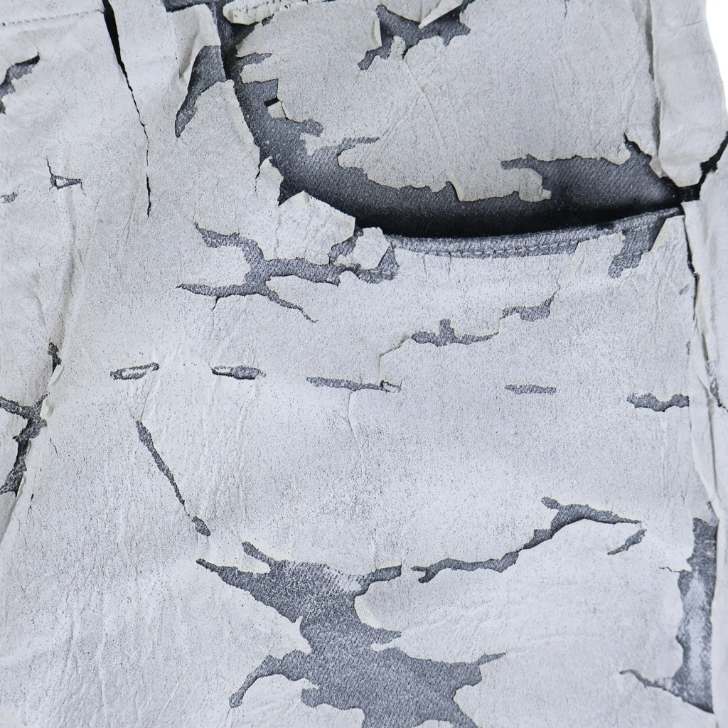 GIVENCHY(ジバンシィ) 21SS Cracked Denim Pants クラックコーティング加工デニムパンツ ホワイト BM50SU50M6