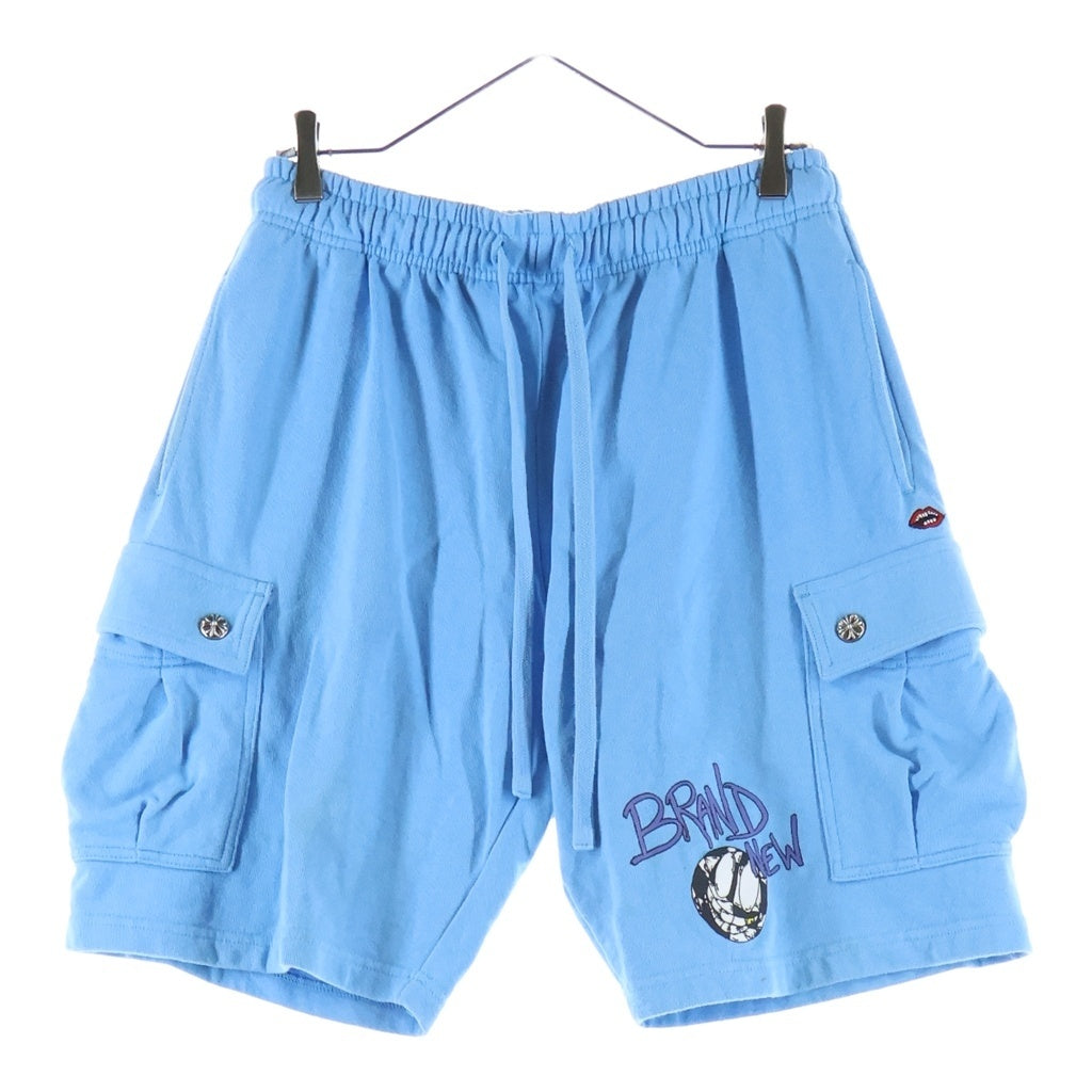 CHROME HEARTS(クロムハーツ) ×MATTY BOY BRAIN NEW マッティボーイ ブレインニュー クロスボールボタン ショートカーゴパンツ ブルー