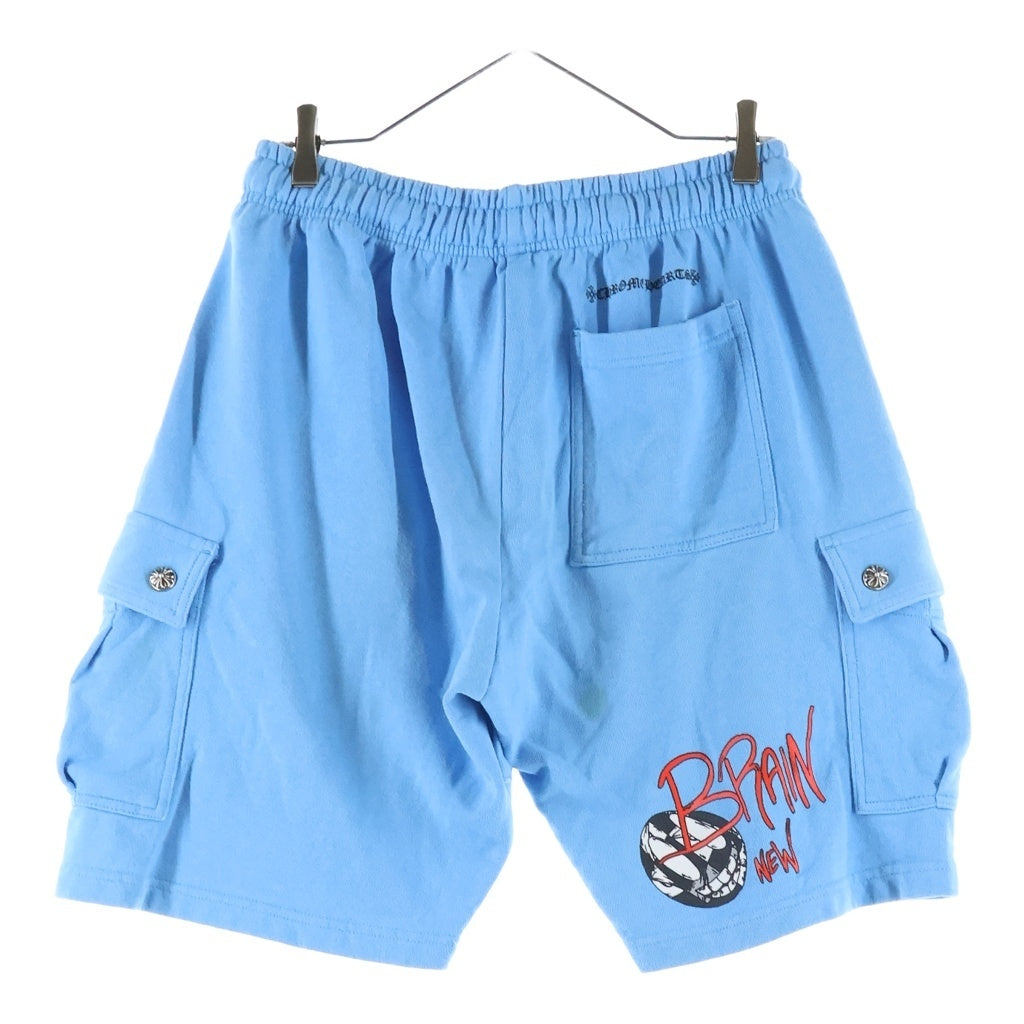 CHROME HEARTS(クロムハーツ) ×MATTY BOY BRAIN NEW マッティボーイ ブレインニュー クロスボールボタン ショートカーゴパンツ ブルー