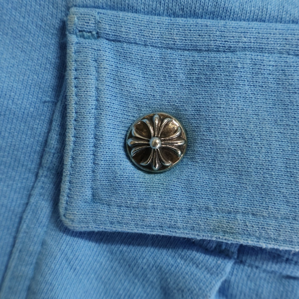 CHROME HEARTS(クロムハーツ) ×MATTY BOY BRAIN NEW マッティボーイ ブレインニュー クロスボールボタン ショートカーゴパンツ ブルー