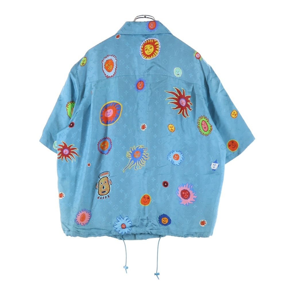 LOUIS VUITTON(ルイヴィトン) 23AW ×KY モノグラムフェイスプリント半袖シャツ ブルー RM232H V36 HOS31W