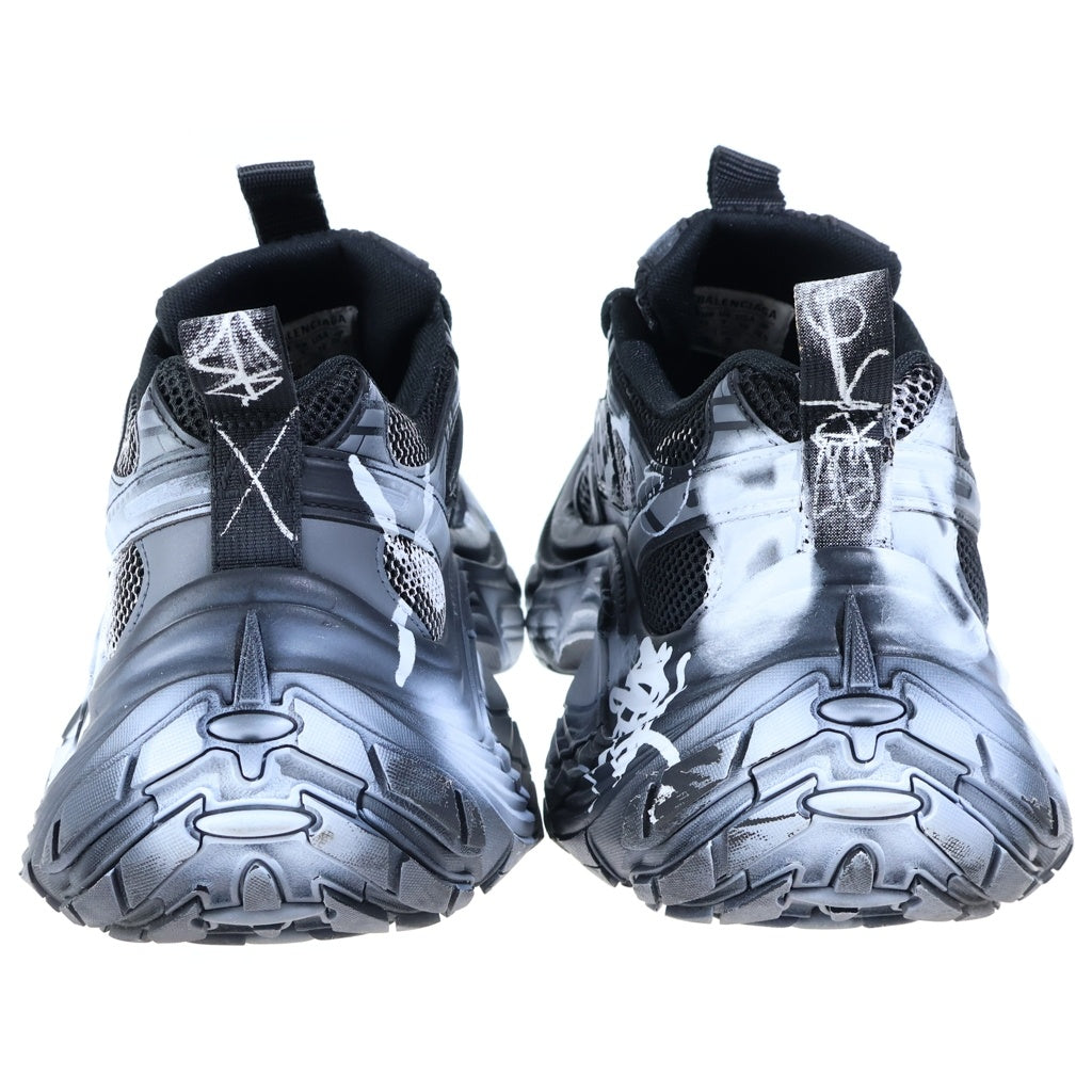BALENCIAGA(バレンシアガ) 6xl Graffiti メッシュローカットスニーカー シューズ ブラック/ホワイト 815859
