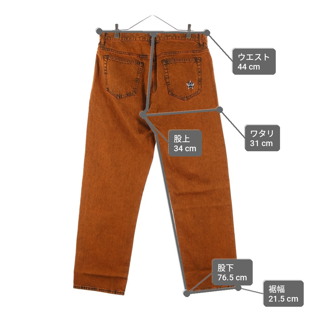 SUPREME(シュプリーム) 25AW Regular Jean Overdyed Orange レギュラージーンズ デニムパンツ オレンジ