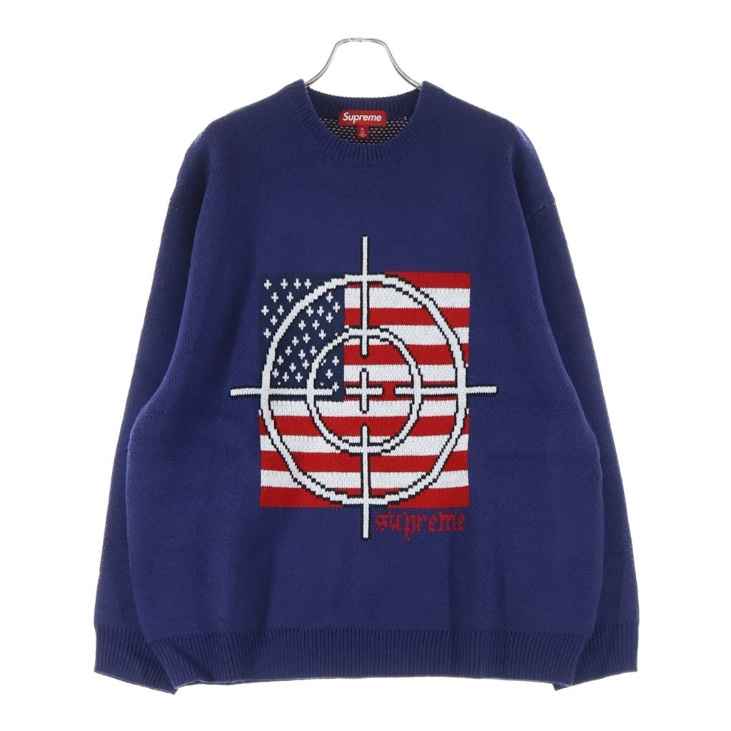 SUPREME(シュプリーム) 25AW Target Sweater ターゲット セーター クルーネックニット ネイビー