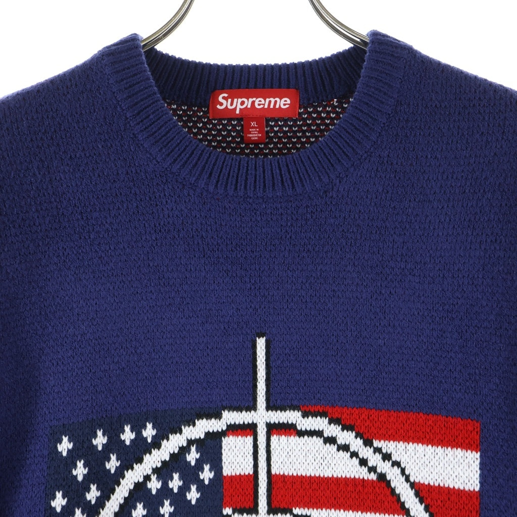 SUPREME(シュプリーム) 25AW Target Sweater ターゲット セーター クルーネックニット ネイビー