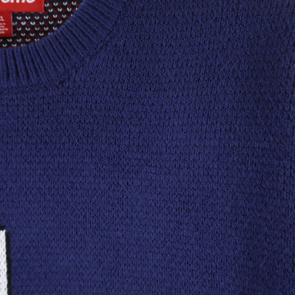 SUPREME(シュプリーム) 25AW Target Sweater ターゲット セーター クルーネックニット ネイビー