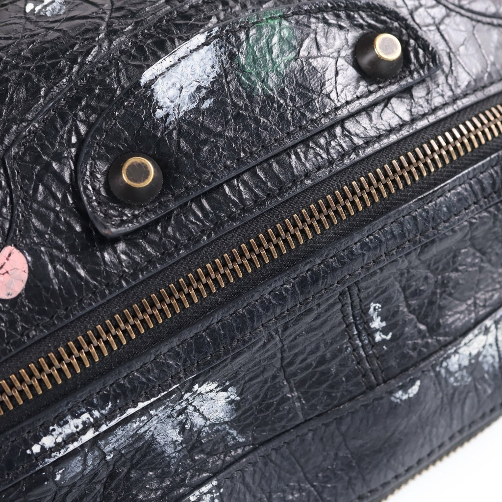 BALENCIAGA(バレンシアガ) Le City Moto Small Bag シティ スモールショルダーバック ハンドバッグ ブラック 866057 1084 レディース