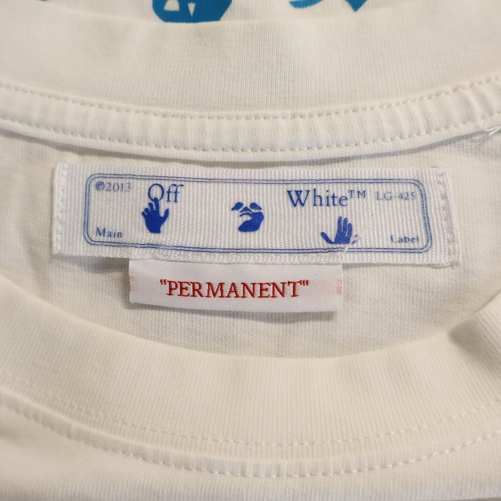 OFF-WHITE(オフホワイト) グラフィックプリント コットン半袖Tシャツ カットソー ホワイト OMAA038E20JER066