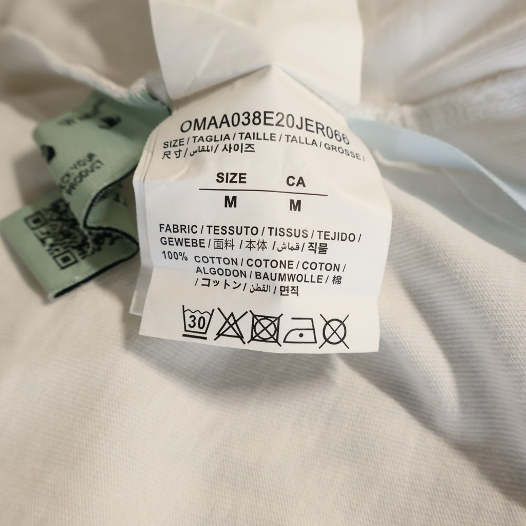 OFF-WHITE(オフホワイト) グラフィックプリント コットン半袖Tシャツ カットソー ホワイト OMAA038E20JER066
